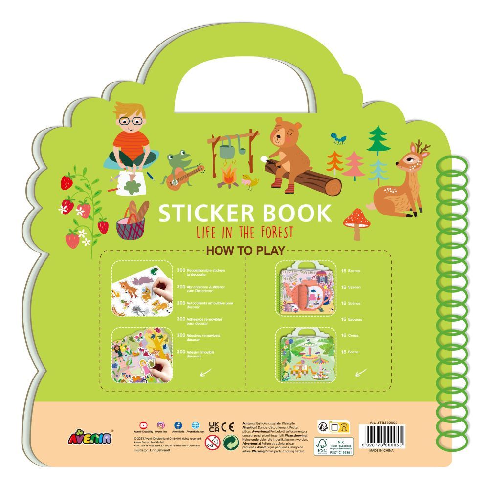 Avenir - Sticker Book - Life In The Forest