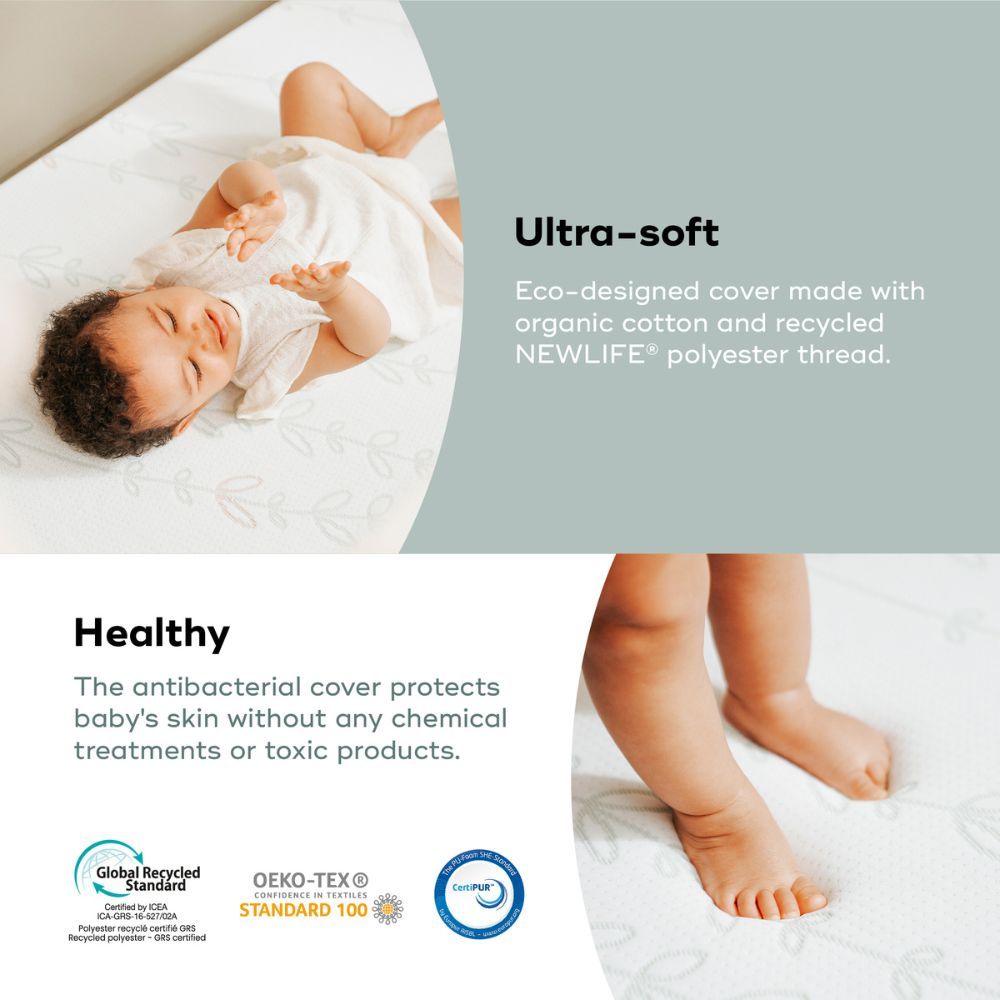 Babymoov - Cosy'Lite Antibacterial Mattress - White - 70x140 cm