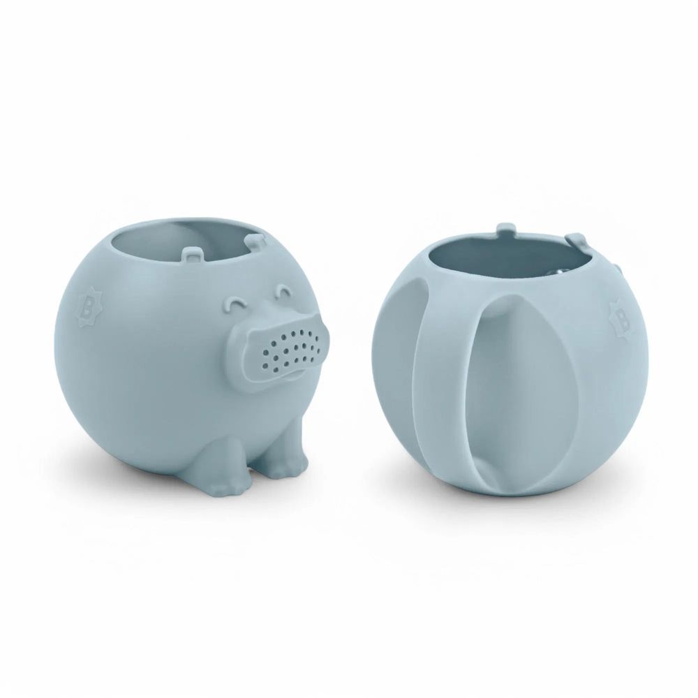 Badabulle - Silicone Watering Can Hippopotamus - Blue