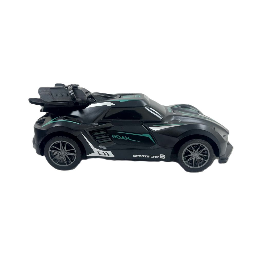 D-Power - Speed X Remote Control Stunt Spray Car - Black