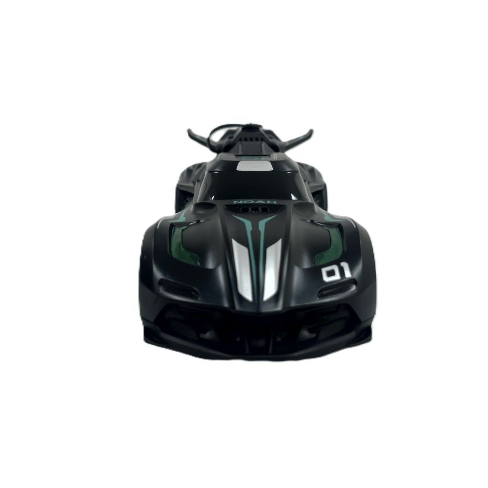 D-Power - Speed X Remote Control Stunt Spray Car - Black