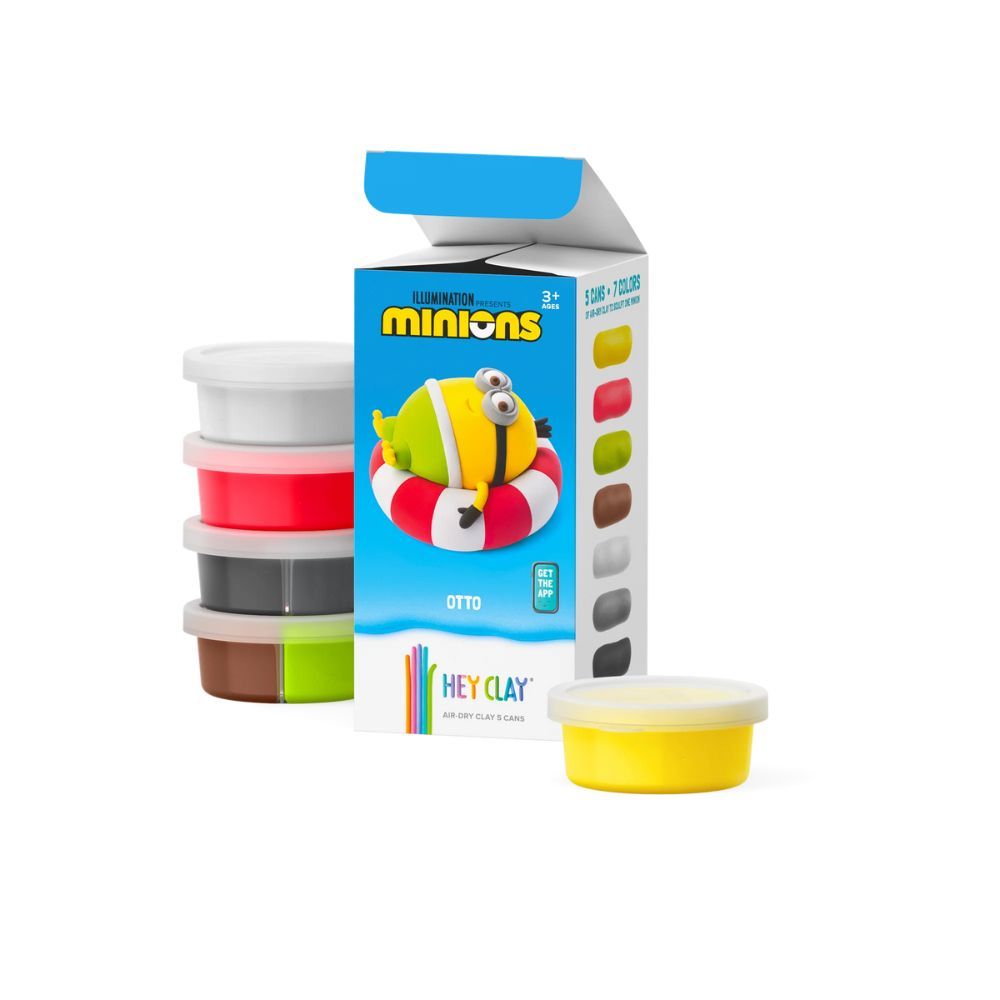 Hey Clay - Minions Otto Colourful Modelling Air Dry Clay - 5pcs