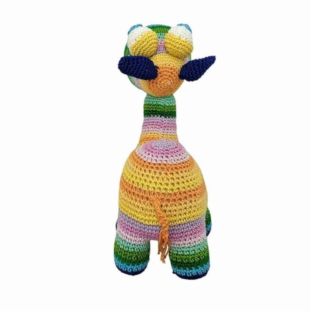 Happy Threads - Handmade Crocheted Rainbow Camel 10 Inch - Multicolour