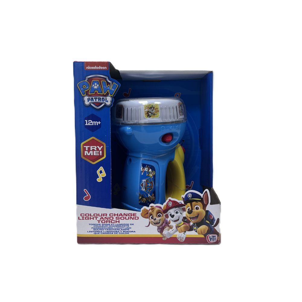 Nickelodeon - Paw Patrol Colour Change Light And Sound Torch