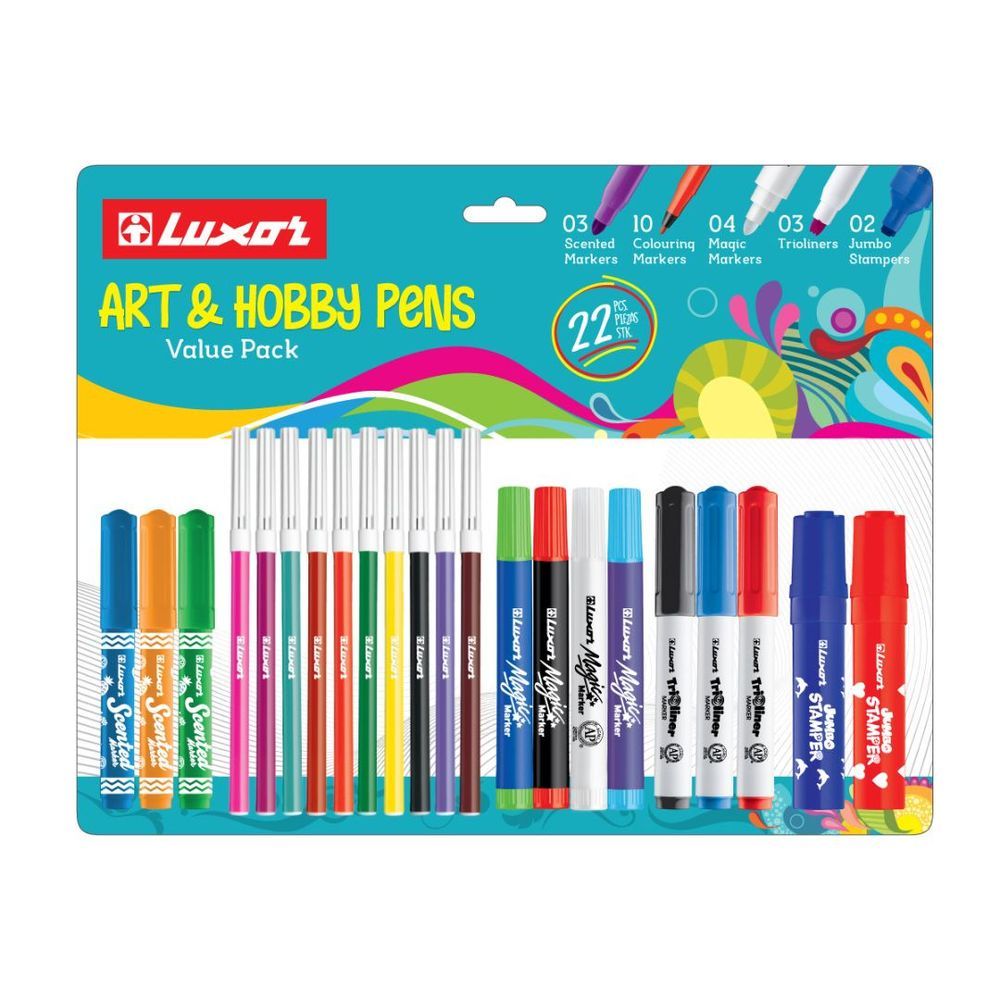 Luxor - Art And Hobby Pens Kit - Pack of 22