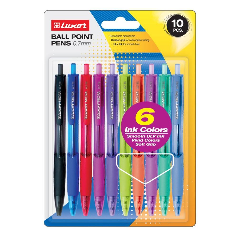 Luxor - Ball Point Pen - 0.7 mm - 10pcs