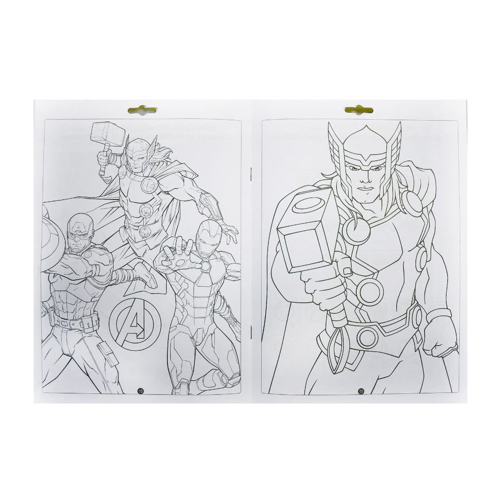 Crayola - Colouring Activity Book And Markers Set - Marvel Avengers Earth's Mightiest Heroes