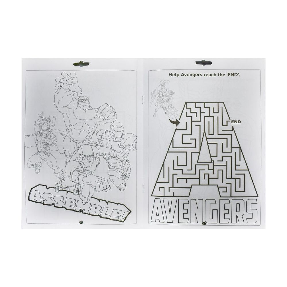 Crayola - Colouring Activity Book And Markers Set - Marvel Avengers Earth's Mightiest Heroes