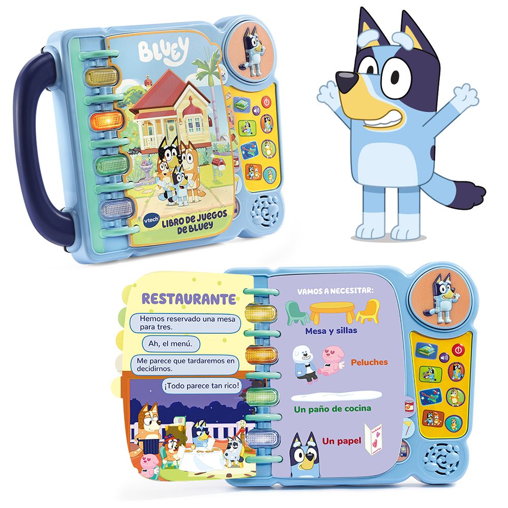 Vtech - Bluey's Interactive Games Book Early Learning Toy