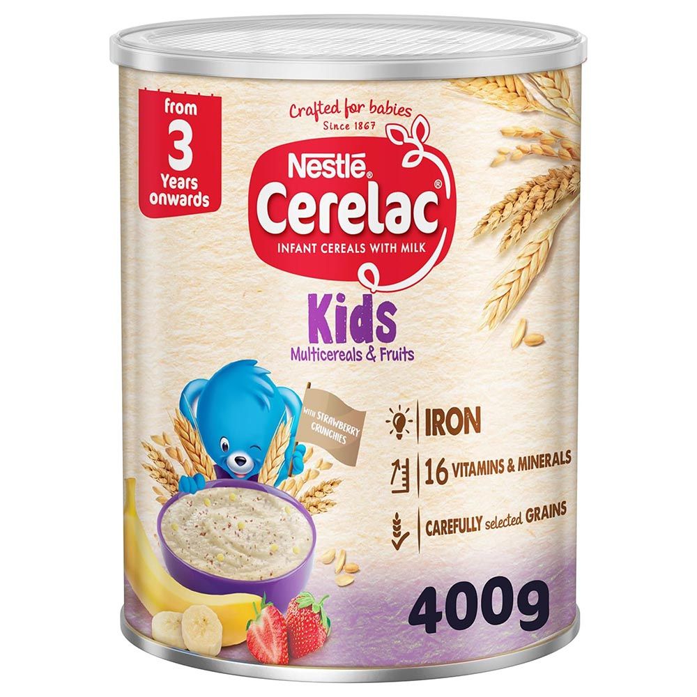 Nestle Cerelac - Kids Multicereals & Fruits Cereals - 400 g