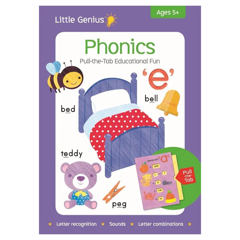 بطاقات تعليمية Phonics Pull The Tab Giant Flash Cards