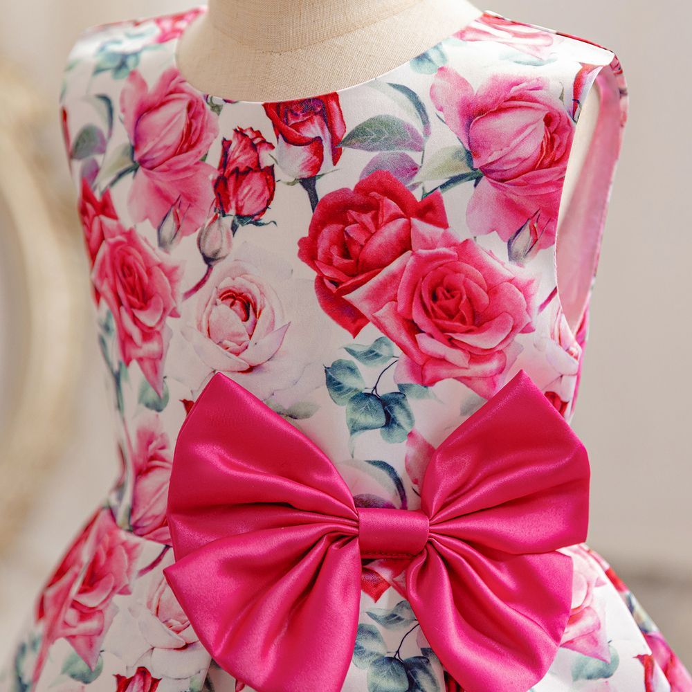 Sugar Rush - Floral Fit And Flare Dress - Pink