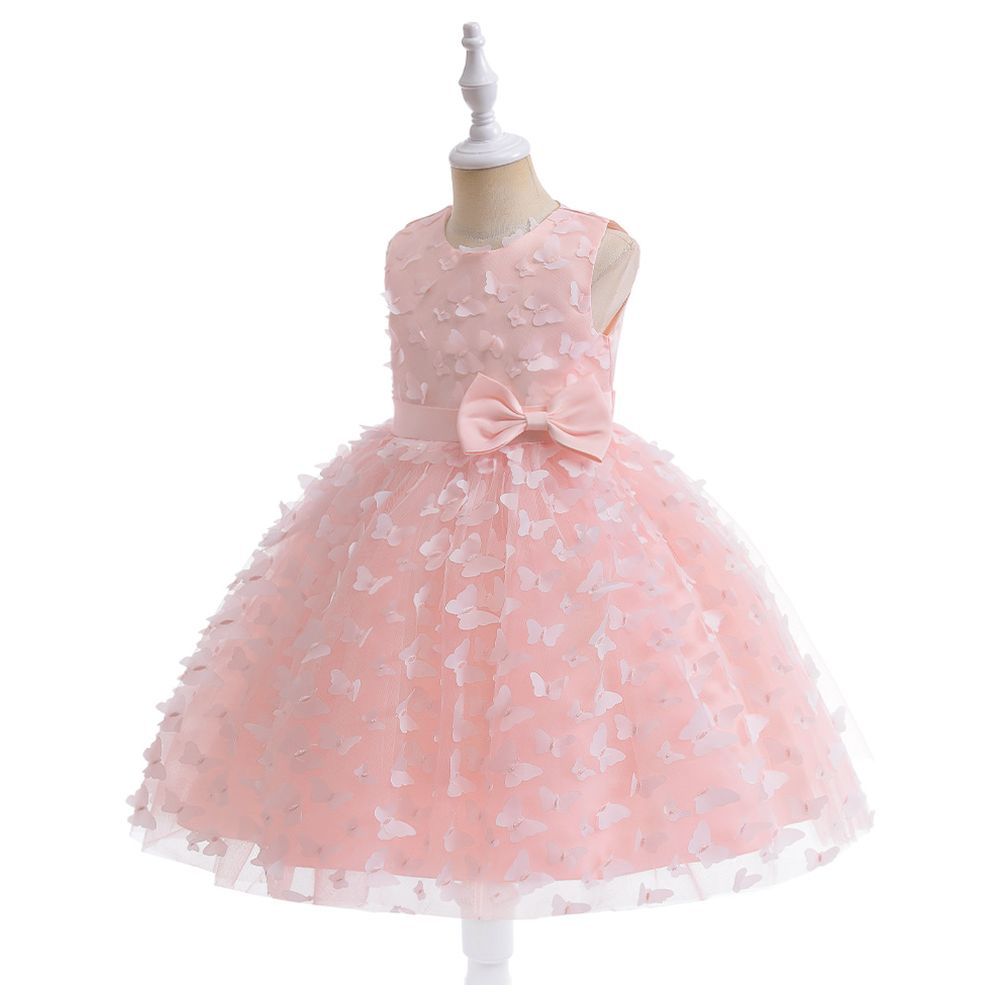 Sugar Rush - Embellished Sleeveless Party Dress - Pink