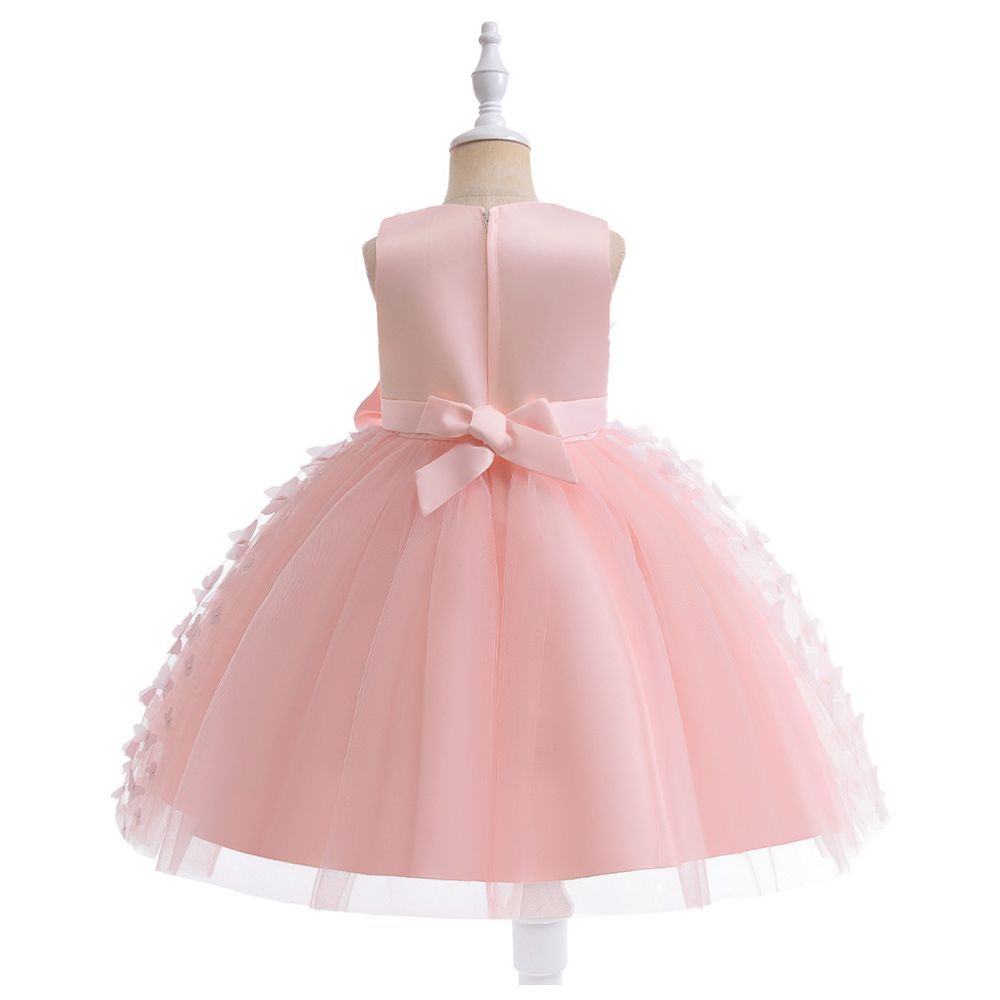 Sugar Rush - Embellished Sleeveless Party Dress - Pink