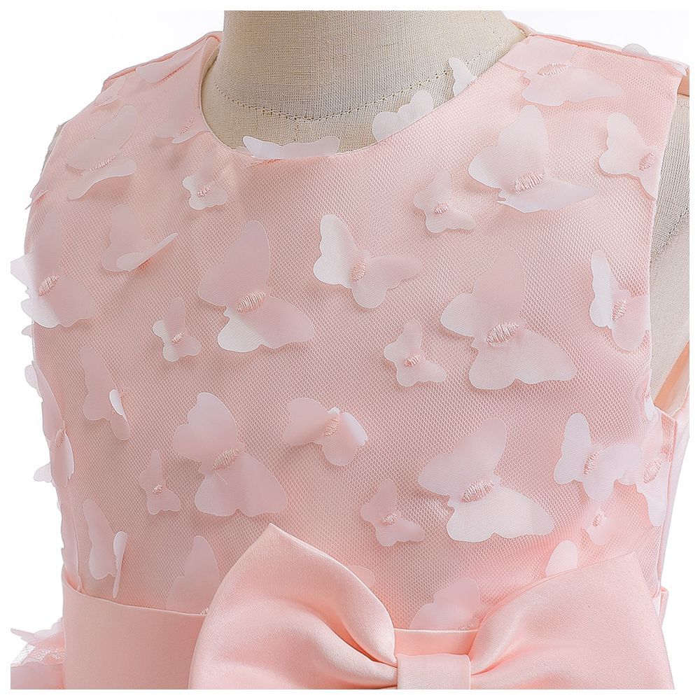 Sugar Rush - Embellished Sleeveless Party Dress - Pink