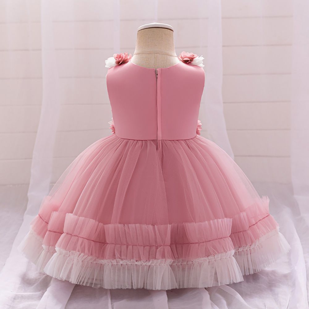 Sugar Rush - Girl's Embellished Party Dress - Pink