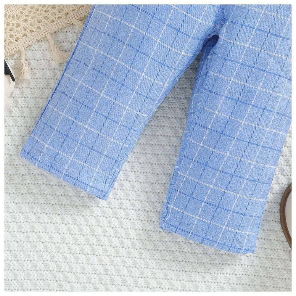 Sugar Rush - Checked Full Sleeves Combo Set - Blue