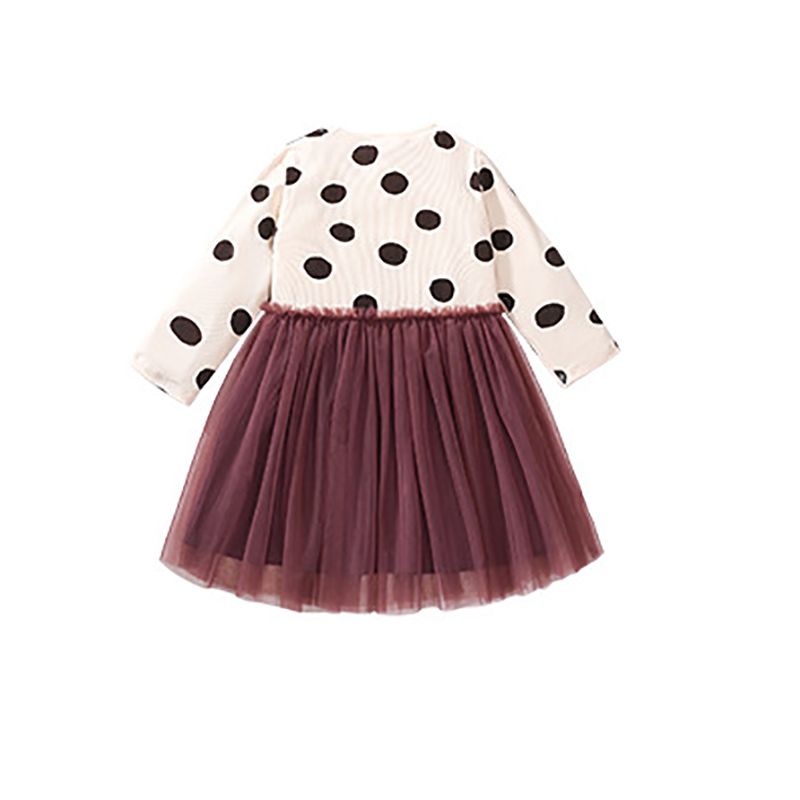 Sugar Rush - A-Line Dress - Polka Dots - Brown