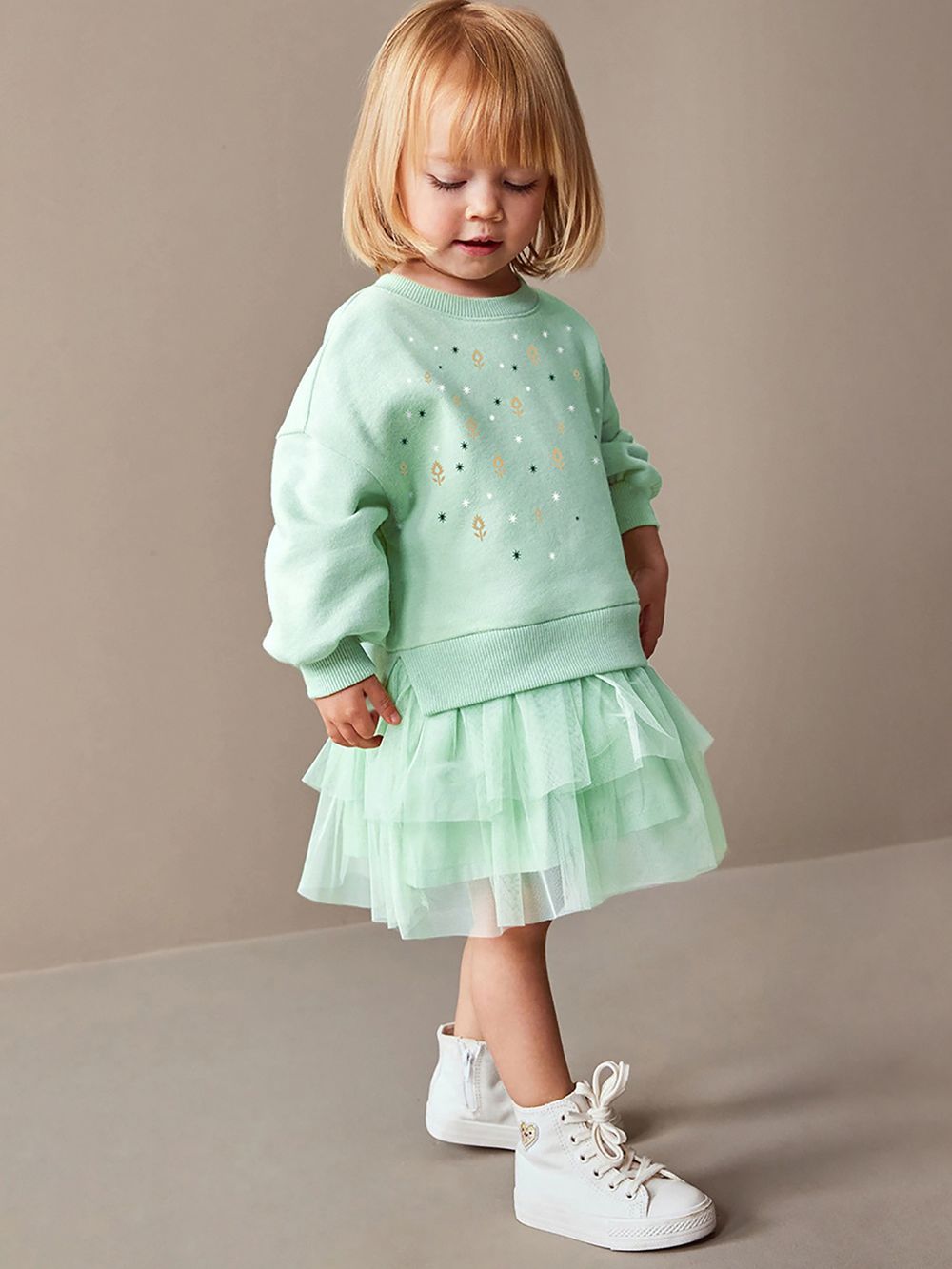 Sugar Rush - A-Line Dress - Polka Dots - Green