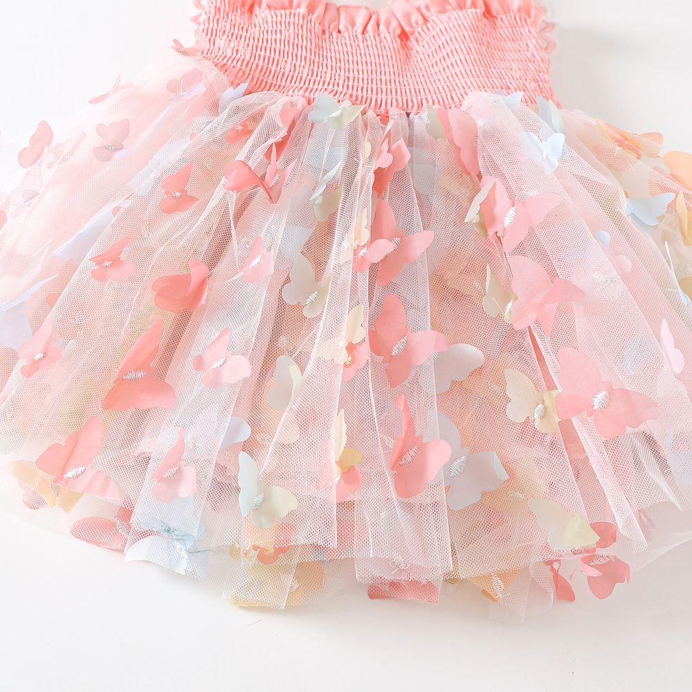 Sugar Rush - Butterfly Detail Balloon Dress - Pink