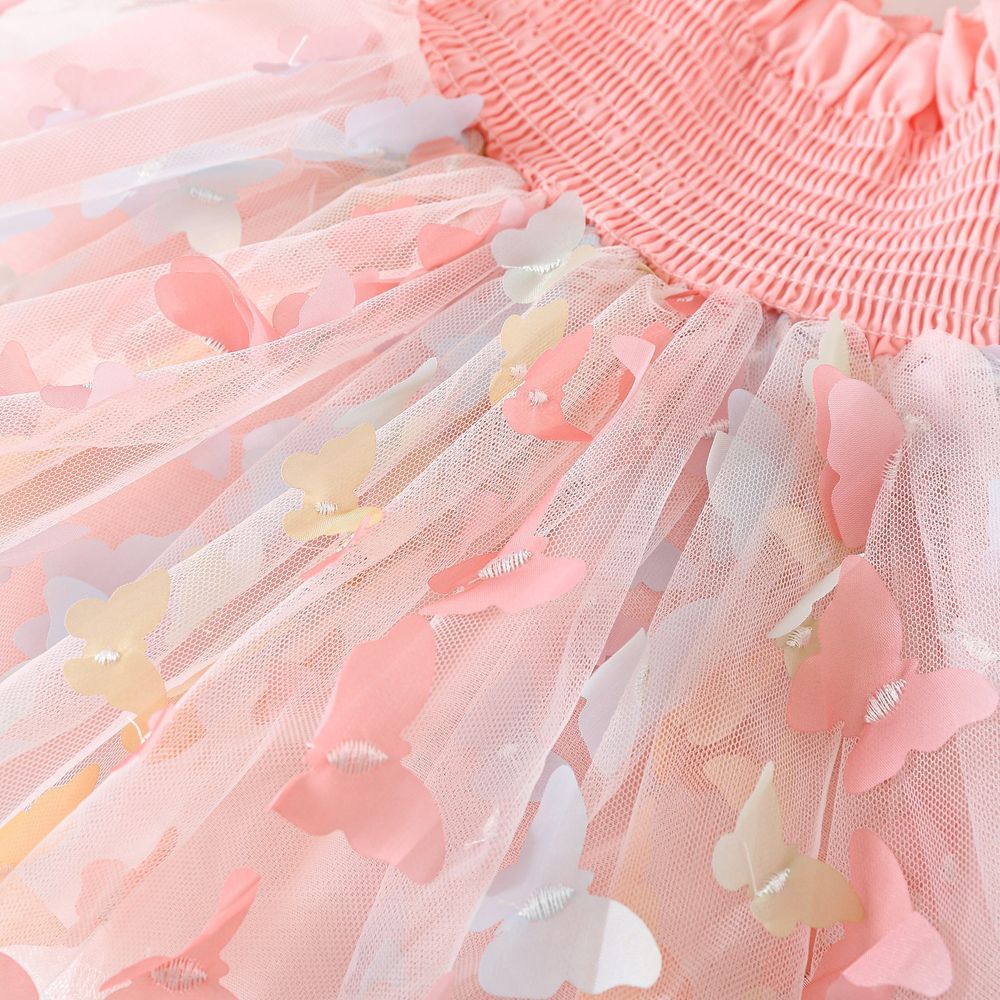 Sugar Rush - Butterfly Detail Balloon Dress - Pink