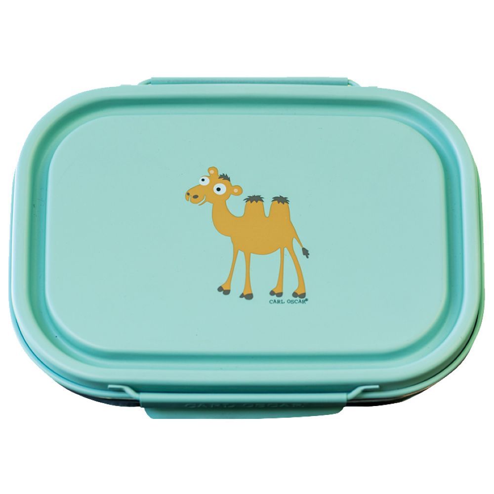 Carl Oscar - 2 Compartment Sweden Steel Kids Lunchbox - Green