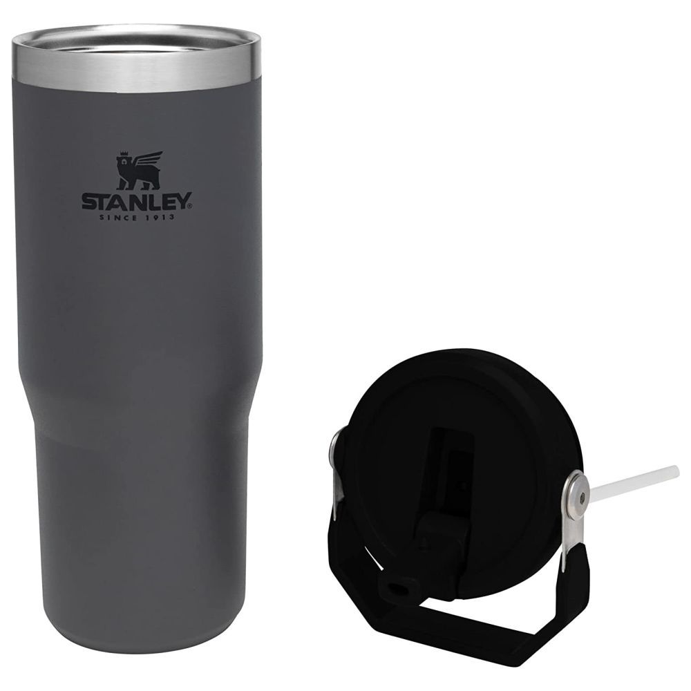 Stanley - IceFlow Flip Straw Water Bottle - Charcoal - 890 ml