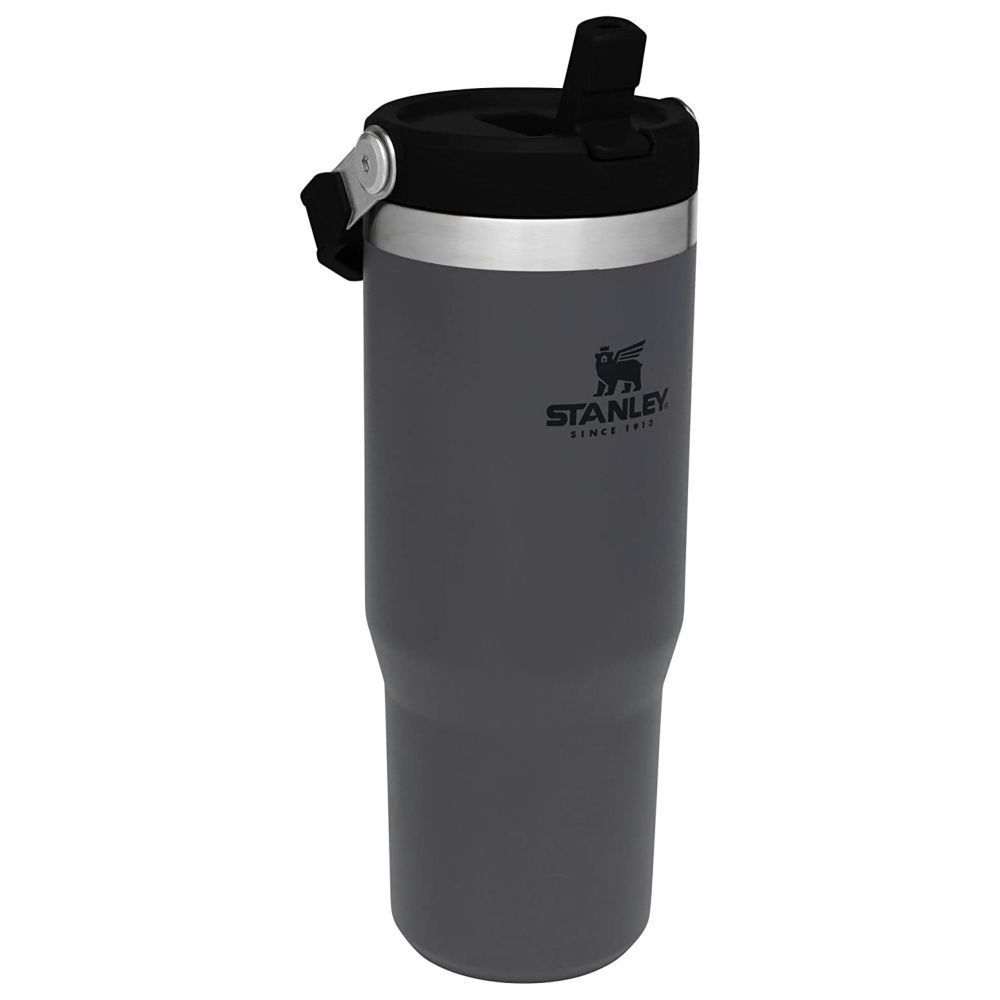 Stanley - IceFlow Flip Straw Water Bottle - Charcoal - 890 ml