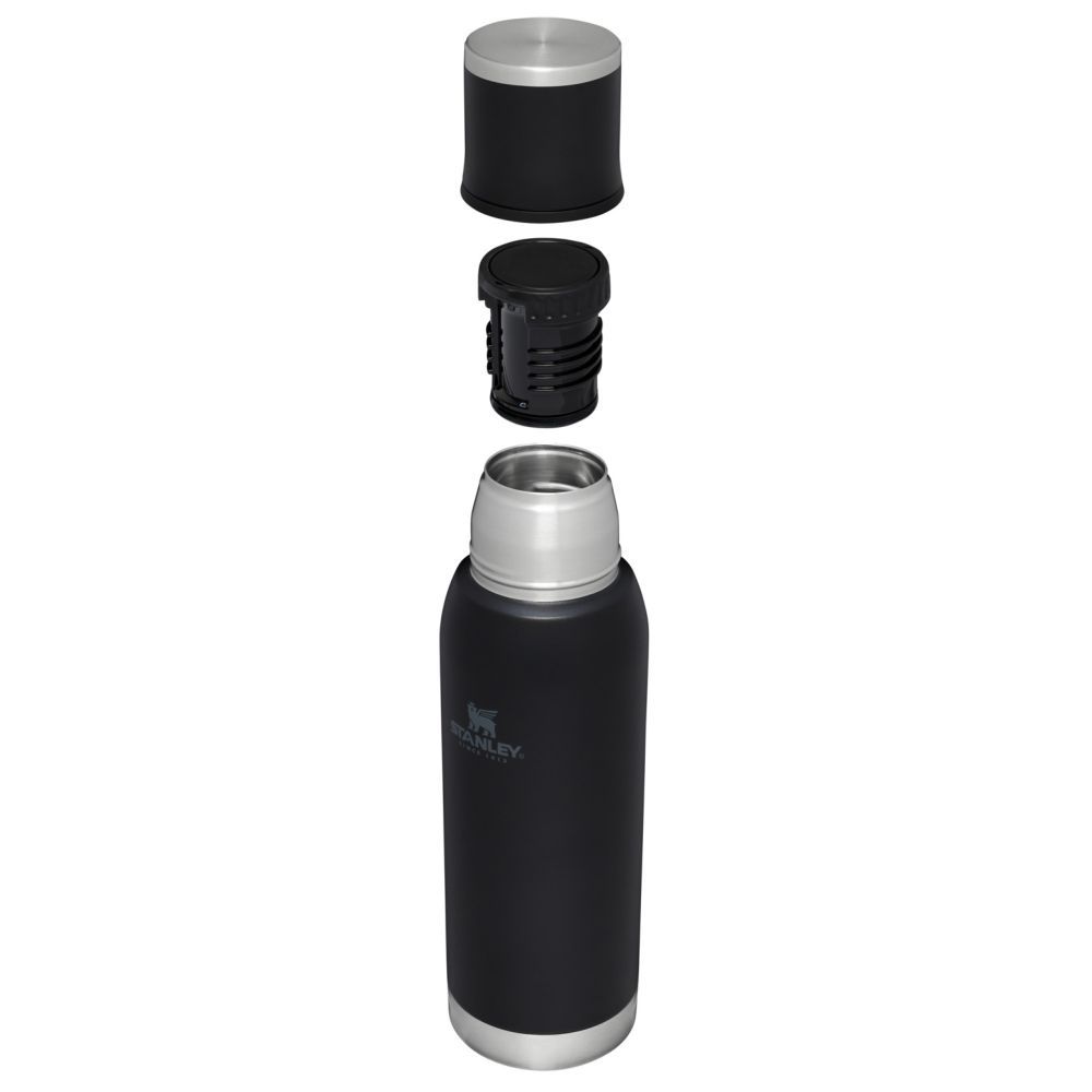 Stanley - Adventure To-Go Stainless Steel Bottle - Black - 1 L