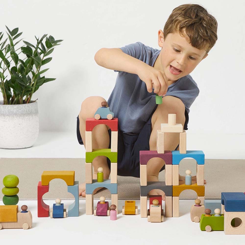 Lubulona - Tetuan Tunnel Wooden Blocks - Large - 32pcs