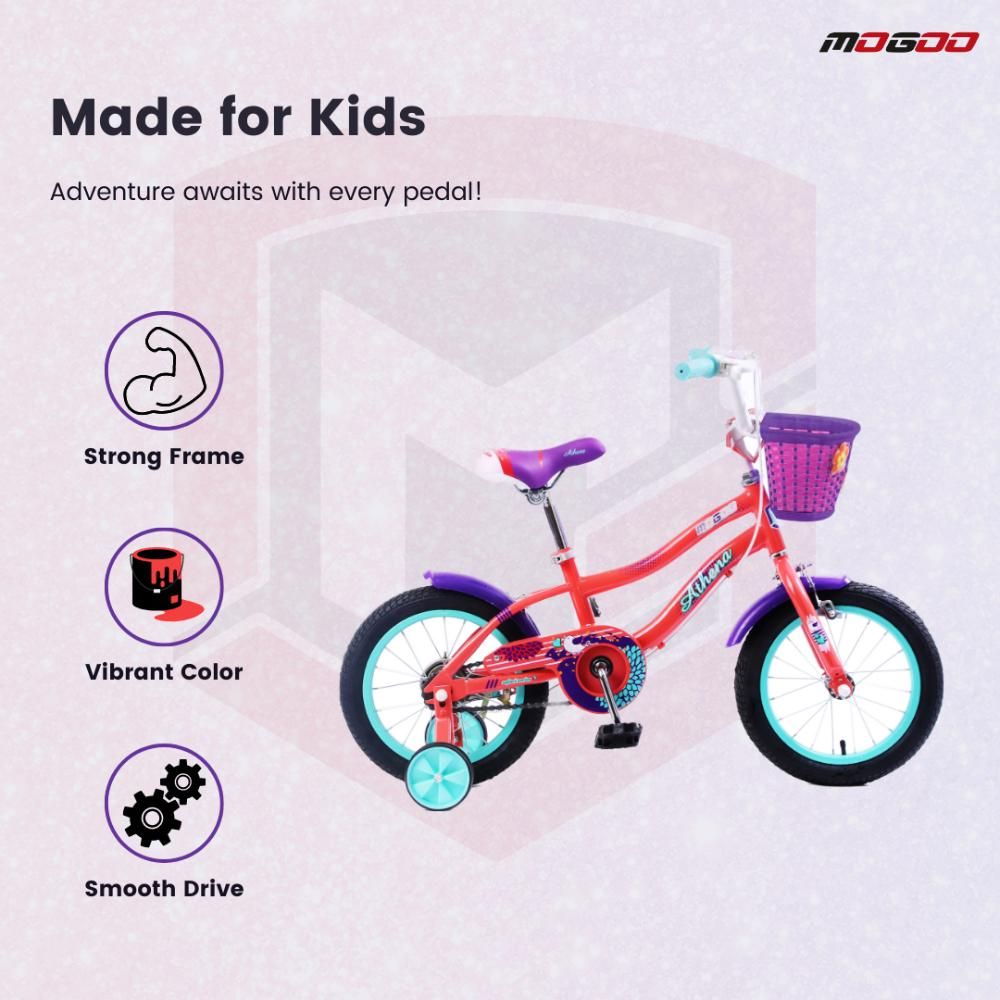 Mogoo - Athena 12 Inch Kids Bicycle - Peach