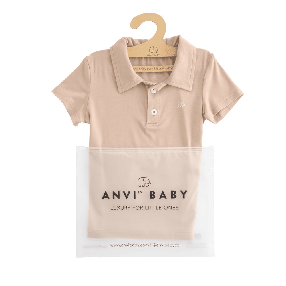 Anvi Baby - Short Sleeves Polo T-Shirt - Coral Peach