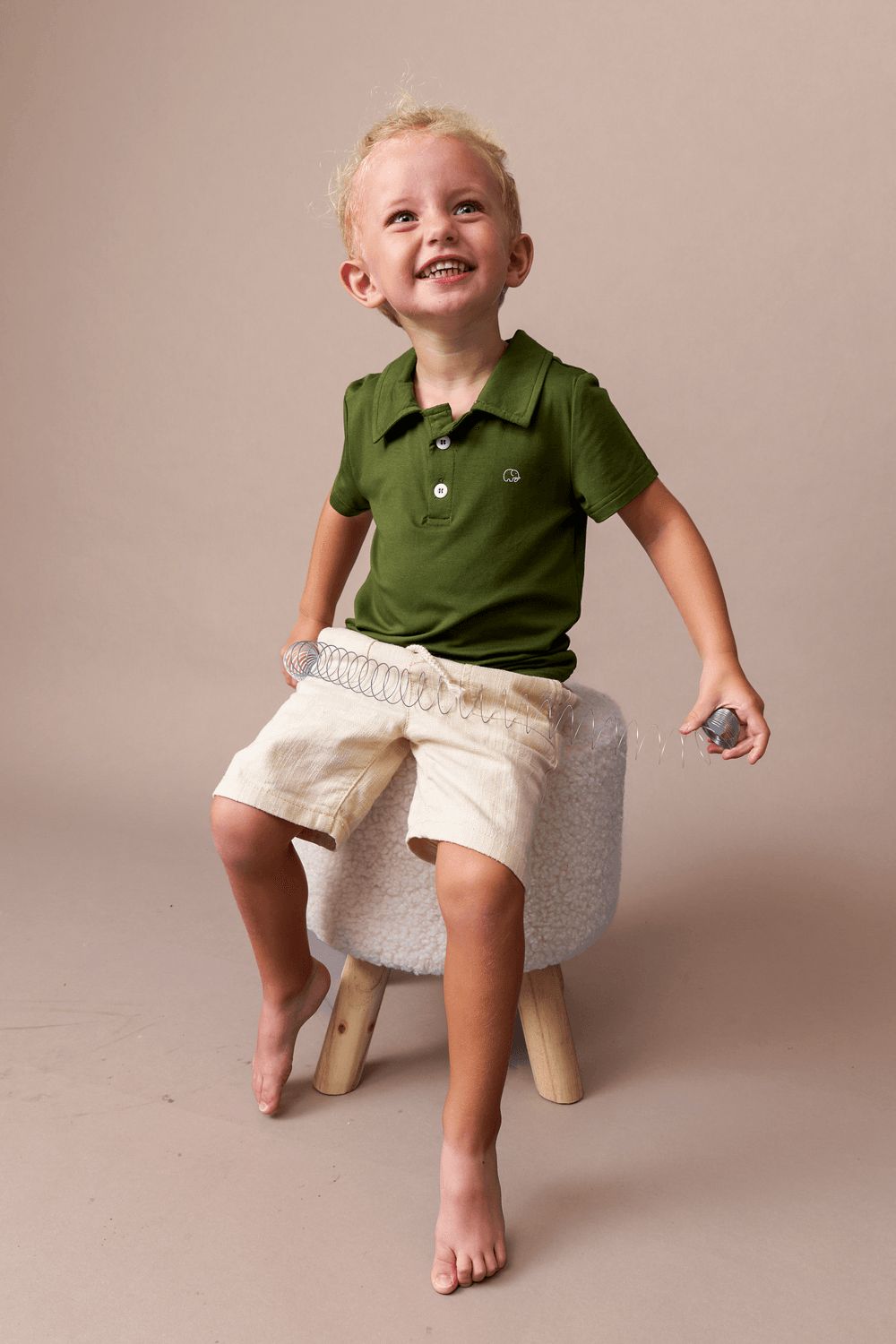 Anvi Baby - Short Sleeves Polo T-Shirt - Dark Green