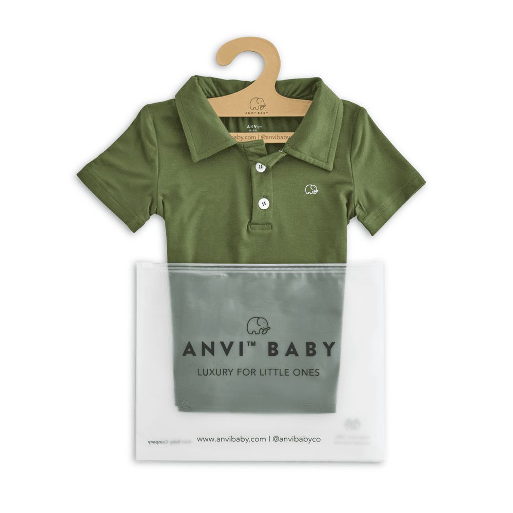 Anvi Baby - Short Sleeves Polo T-Shirt - Dark Green