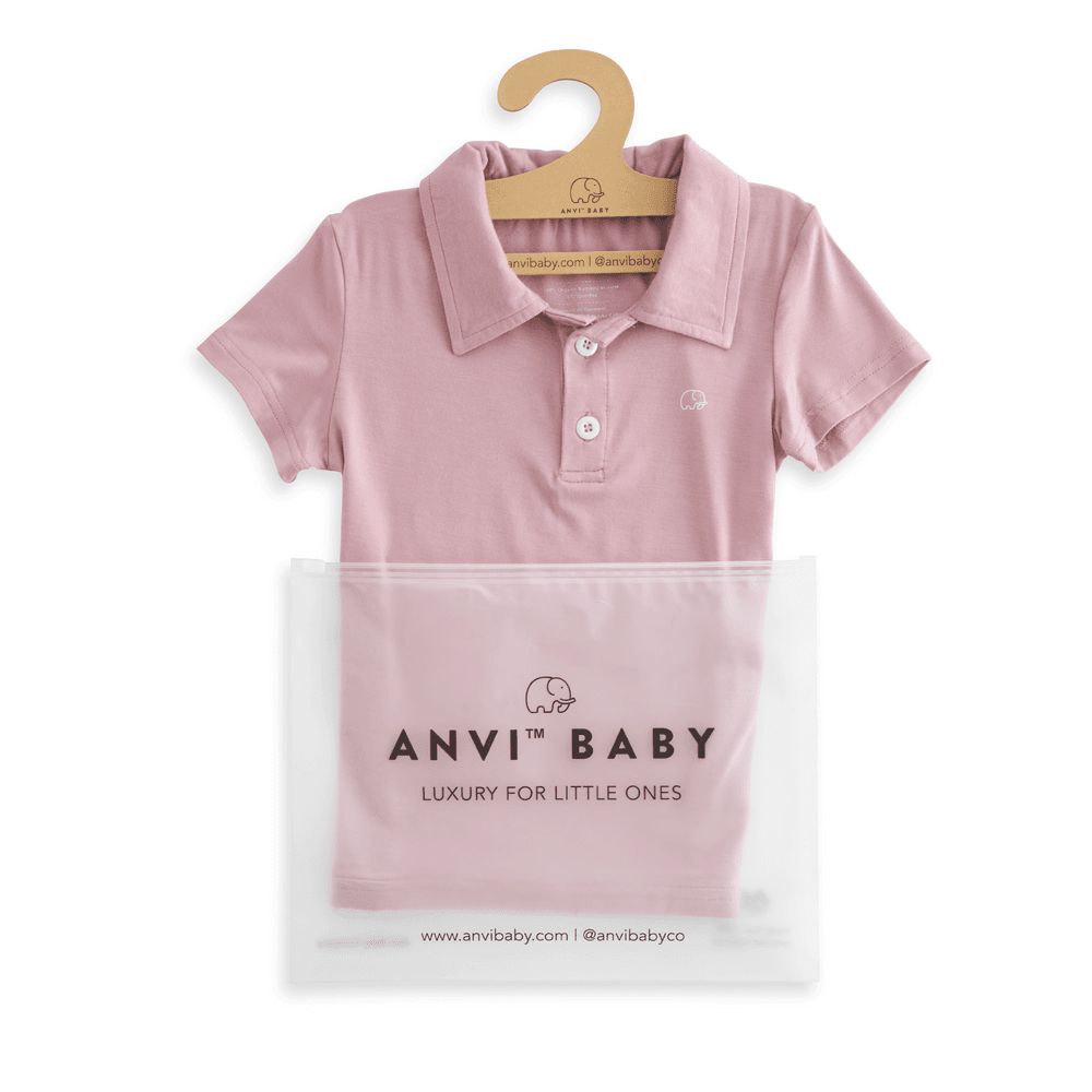 Anvi Baby - Short Sleeves Polo T-Shirt - Lilac