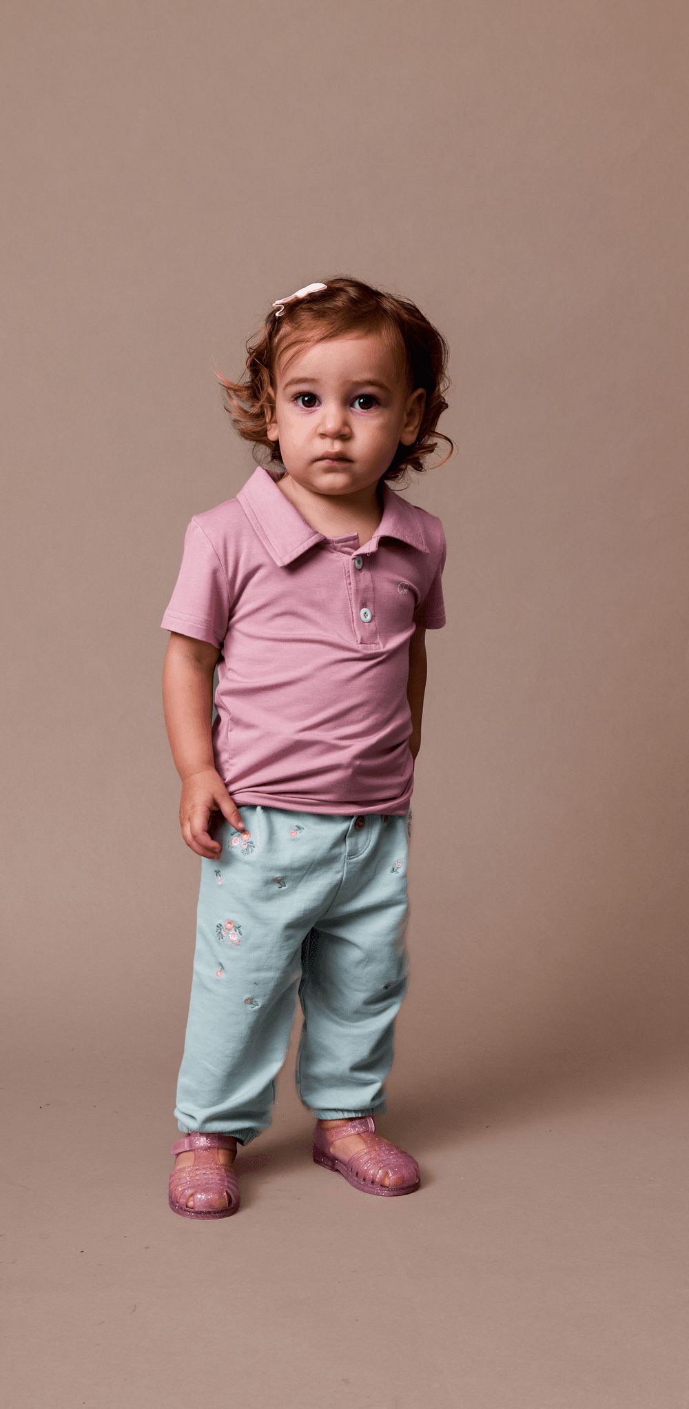 Anvi Baby - Short Sleeves Polo T-Shirt - Lilac