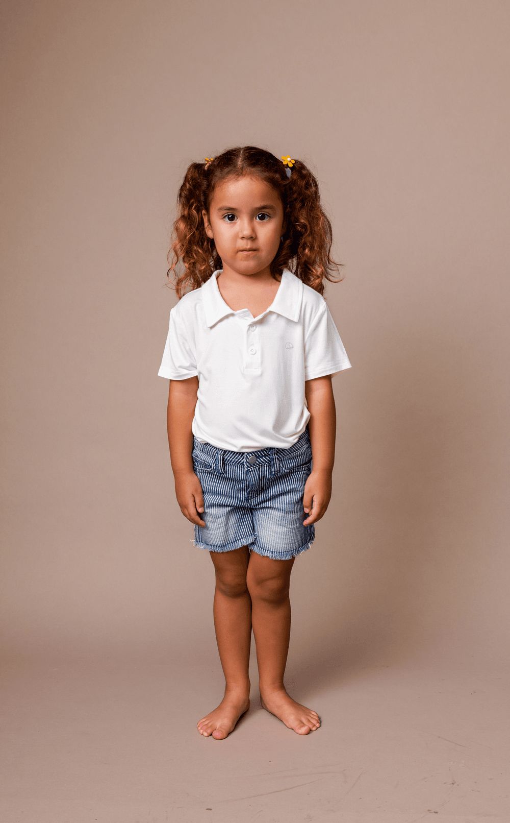 Anvi Baby - Short Sleeves Polo T-Shirt - White