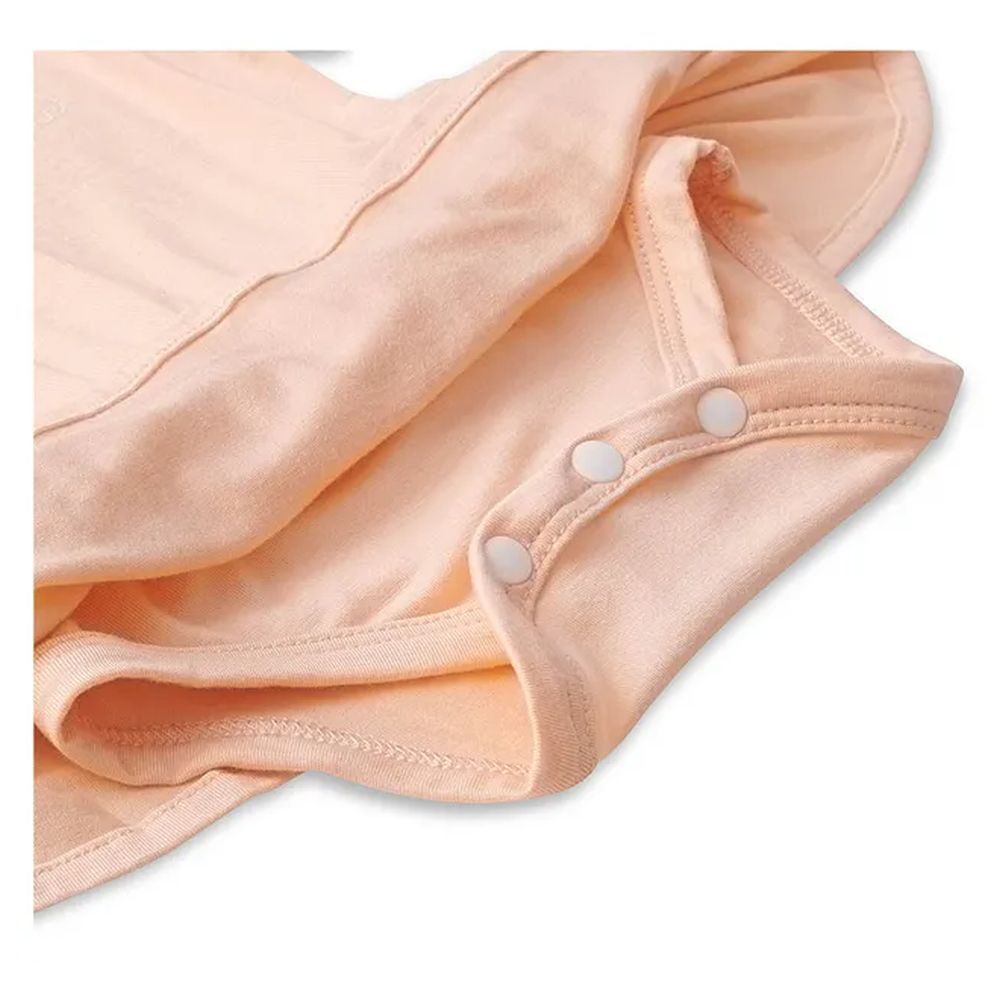 Anvi Baby - Organic Bamboo Spandex Onesie Dress - Peach