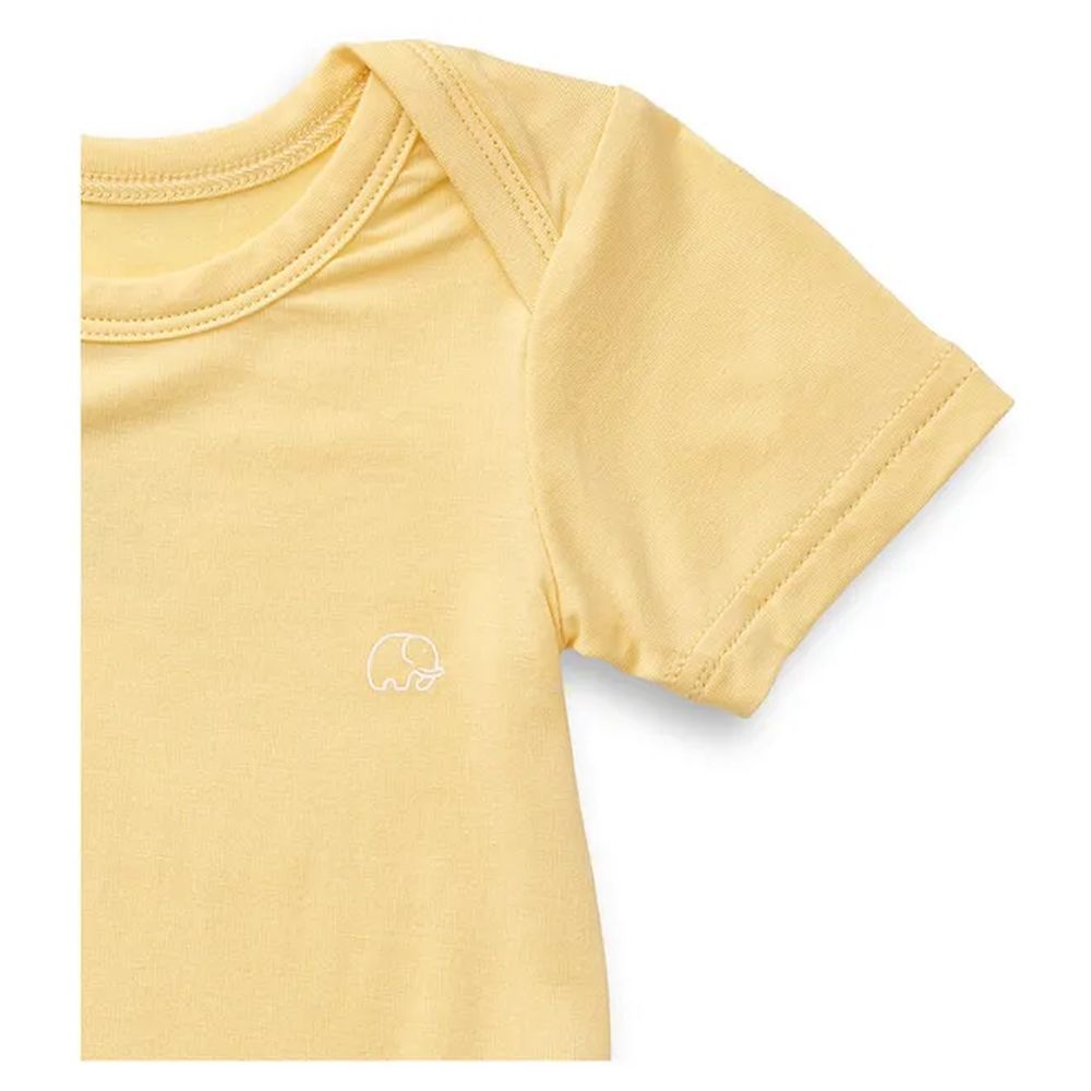 Anvi Baby - Organic Bamboo Spandex Bodysuit - Lemon