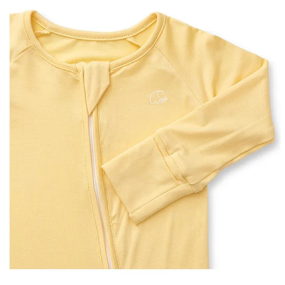 Anvi Baby - Organic Zipper Sleepsuit - Lemon