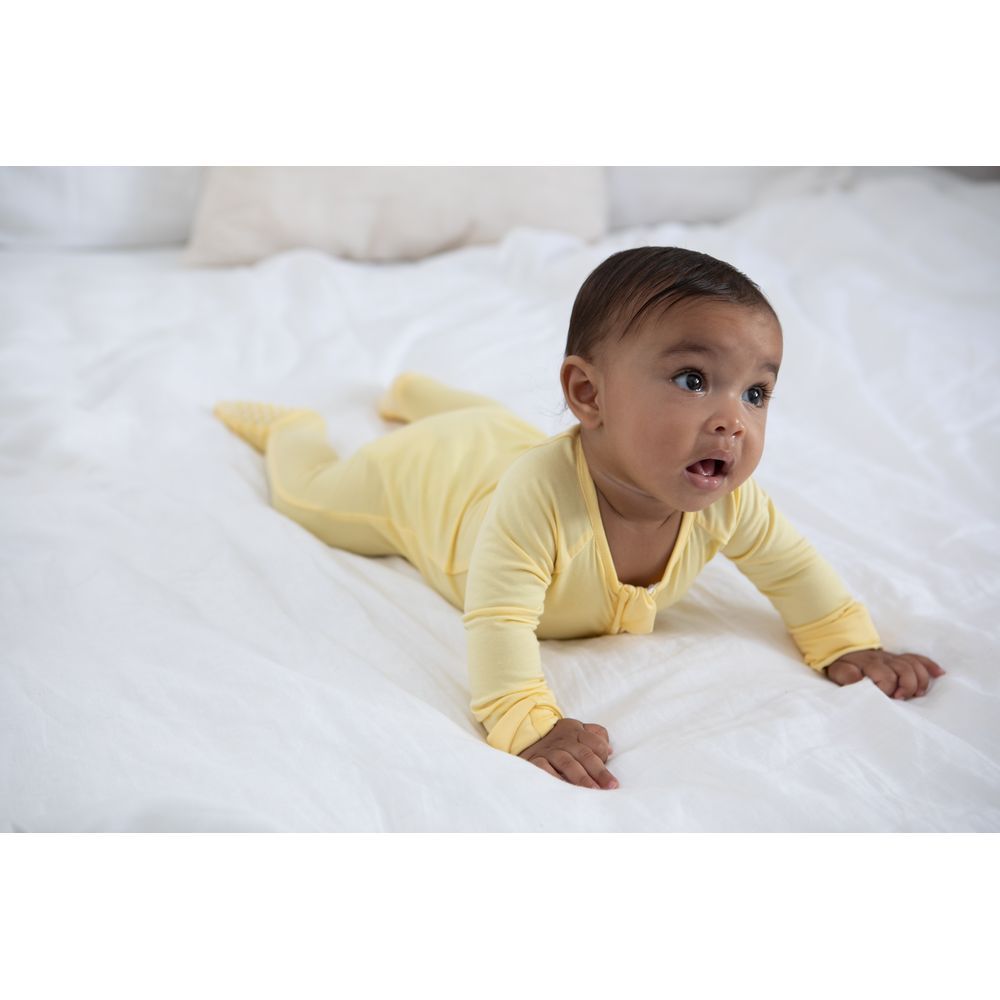 Anvi Baby - Organic Zipper Sleepsuit - Lemon