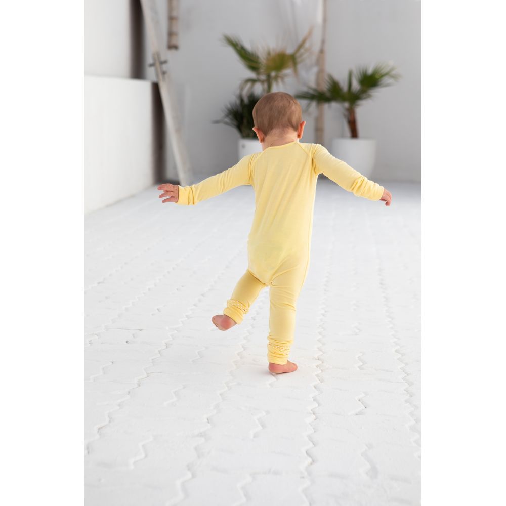 Anvi Baby - Organic Zipper Sleepsuit - Lemon