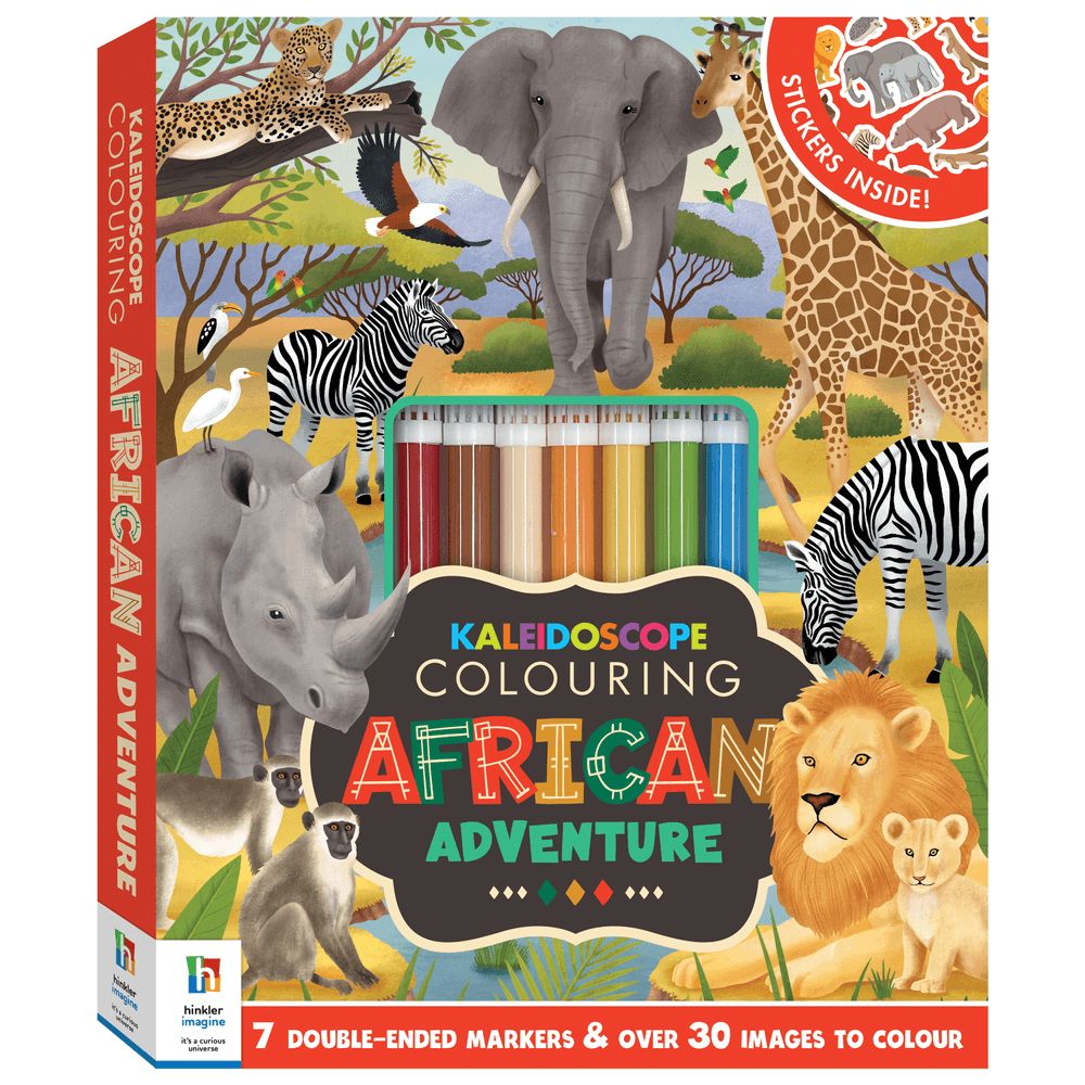 Hinkler - Kaleidoscope Coloring Kit - African Adventure