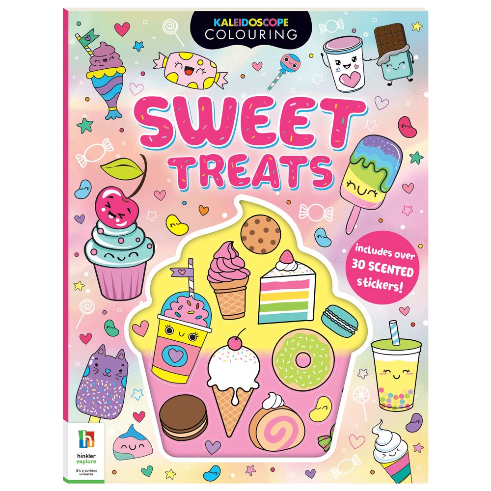 Hinkler - Kaleidoscope Coloring Scented Stickers - Sweet Treats