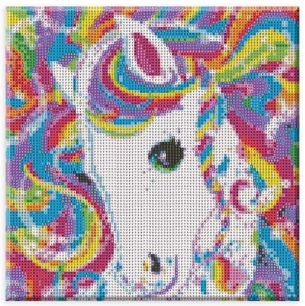 Hinkler - Crystal Creations Canvas Rainbow Unicorn