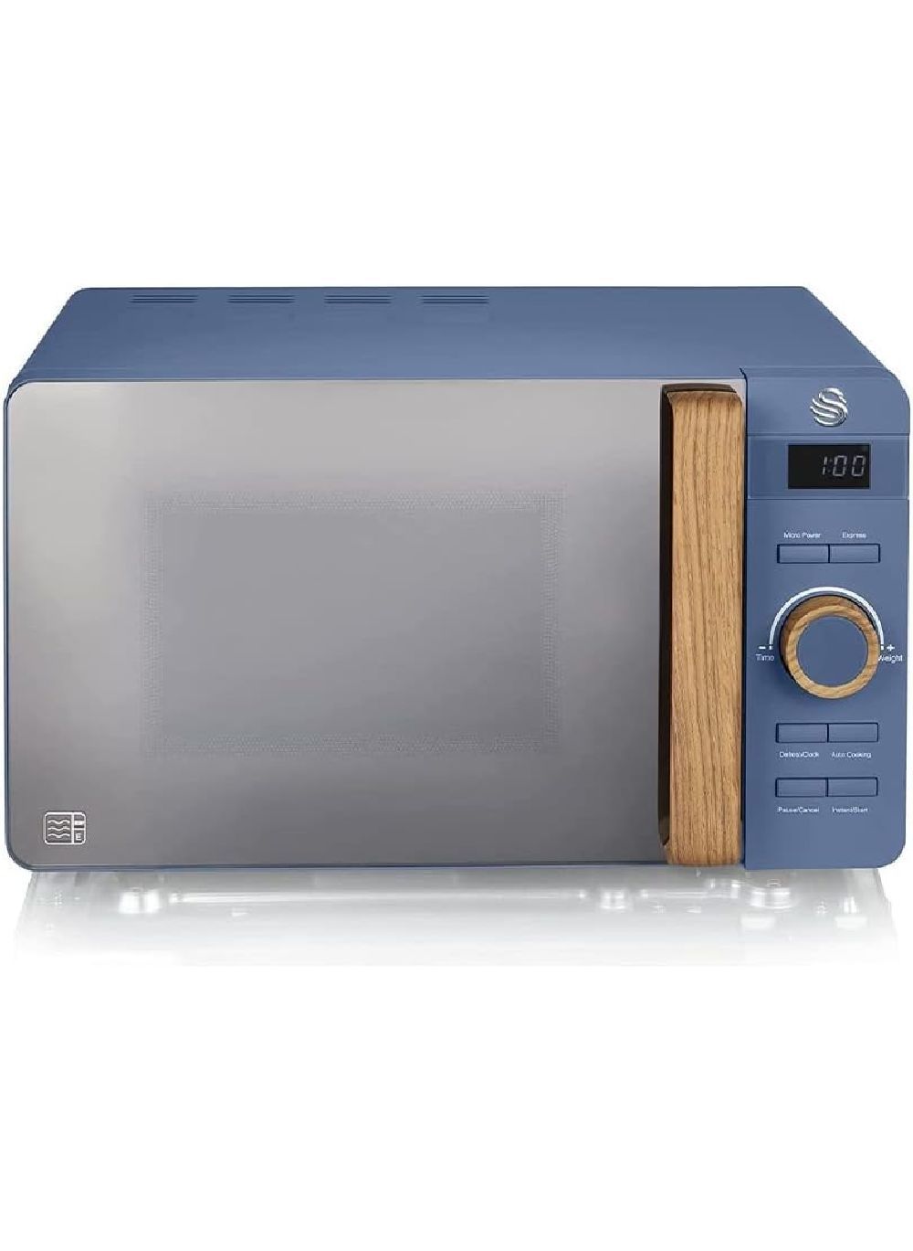 Swan - Nordic Digital LED Microwave SM22036LBLUN 800W 20L - Blue