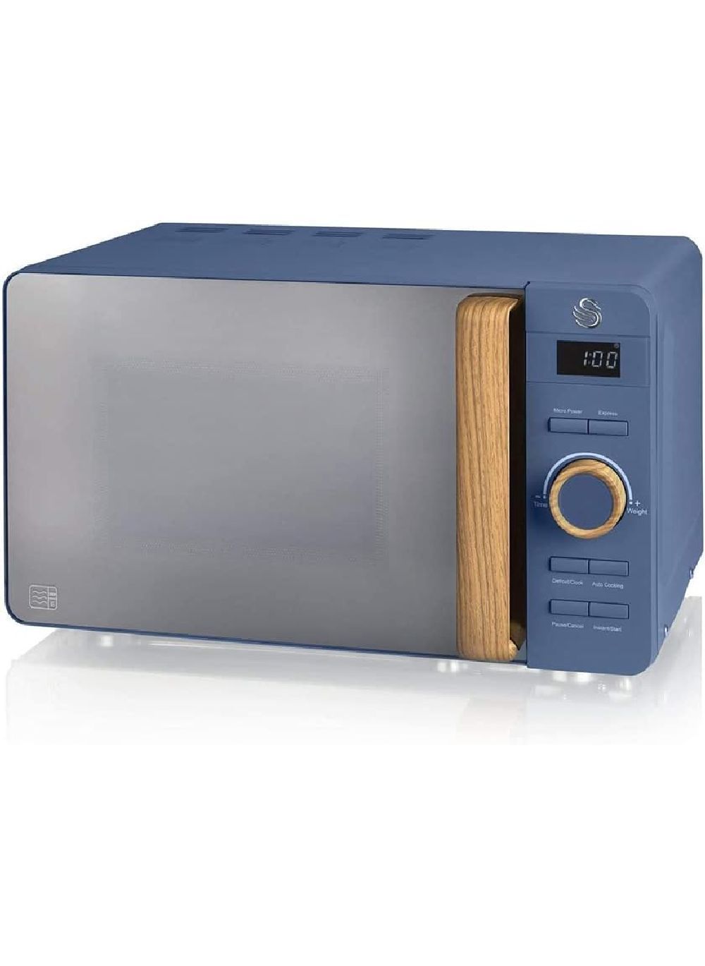 Swan - Nordic Digital LED Microwave SM22036LBLUN 800W 20L - Blue