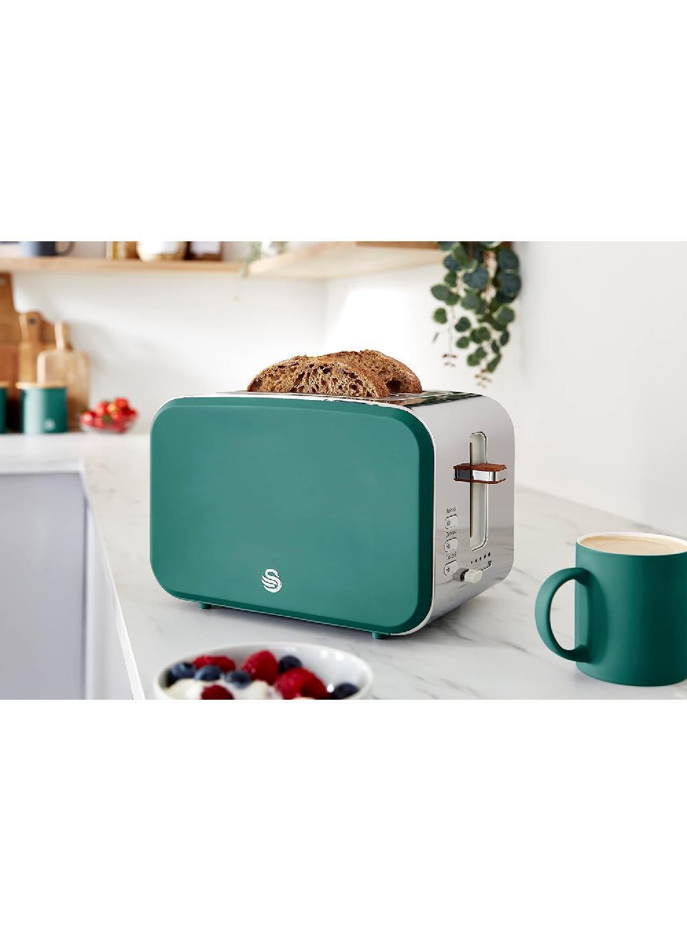 Swan - Nordic 2-Slice Toaster ST14610BLUN 900W - Blue