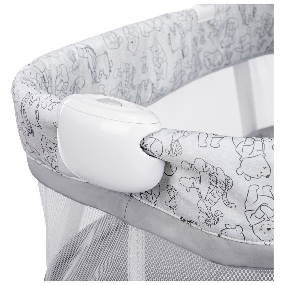 Bright Starts - Winnie The Pooh Slumber Party Soothing Bassinet - Grey