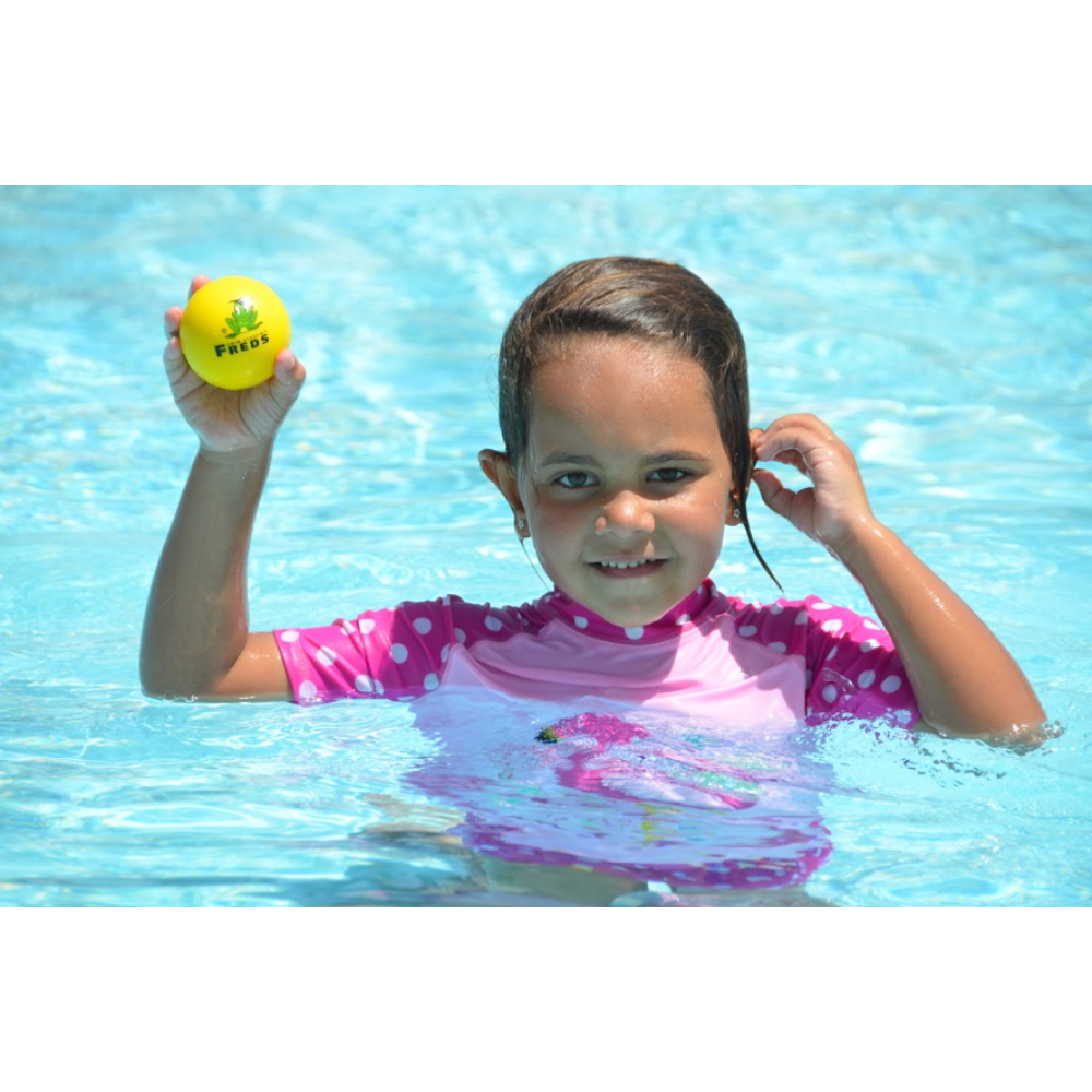 Freds Swim Academy - Smiley Soft Ball - Yellow - 6 cm